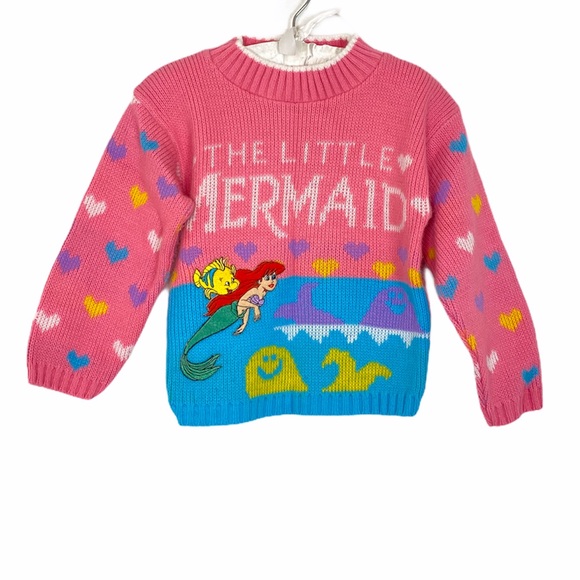 Vintage Other - Vintage 90s The Little Mermaid Toddler Sweater